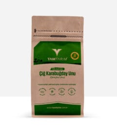 Premium ürünümüz olan çiğ karabuğday unu kokusuz, katkısız ve koruyucusuzdur.