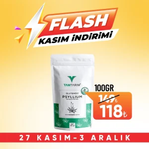 Glutensiz Psyllium (Karnıyarık Otu Tozu) 100 gr