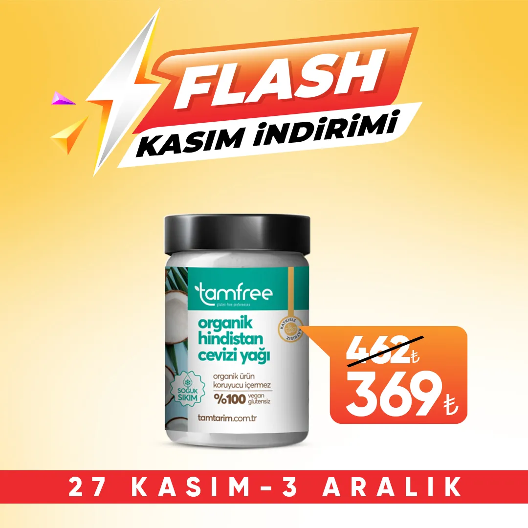 hceviziindirim Tam Free Organik Hindistan Cevizi Yağı 300 Ml - Görsel 1